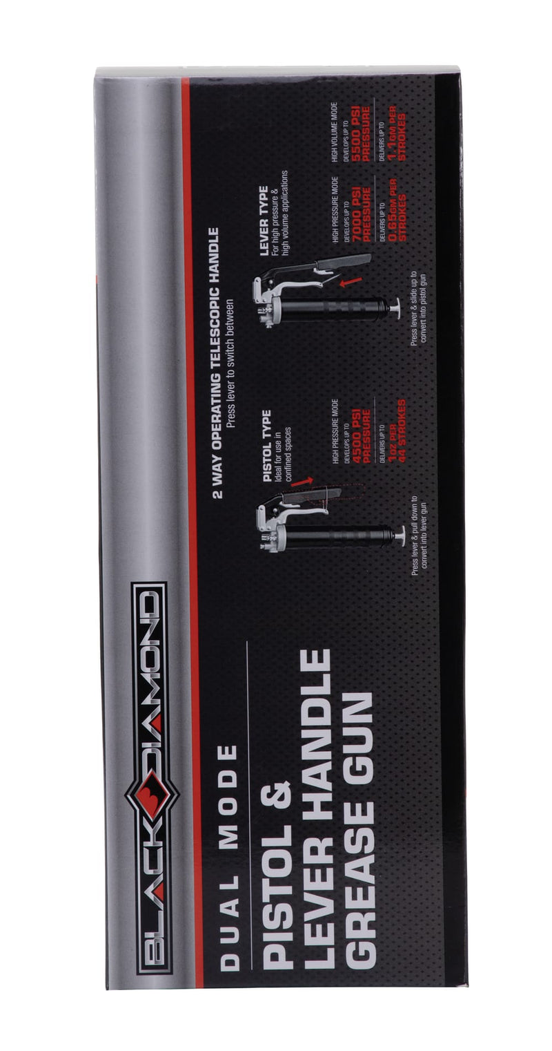 Dual Mode Pistol & Lever Handle Grease Gun