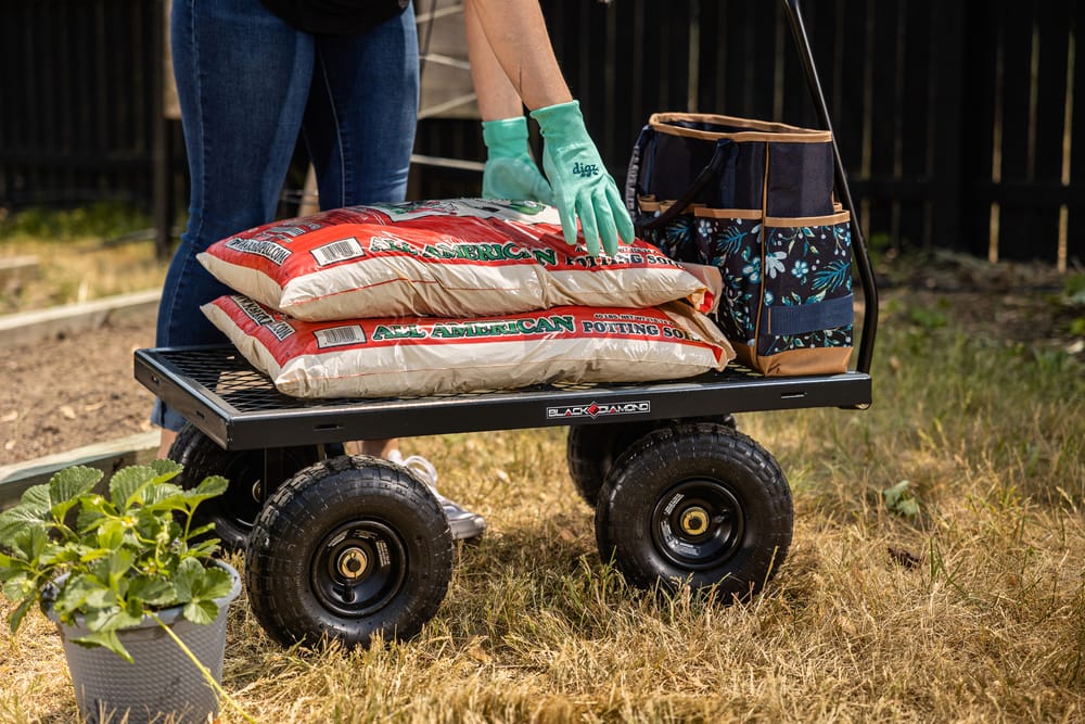 3 Cubic Feet Steel Utility Cart