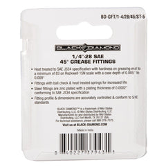 1/4″-28 SAE 45° Grease Fittings