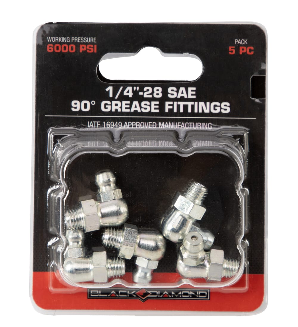 1/4″-28 SAE 90° Grease Fittings
