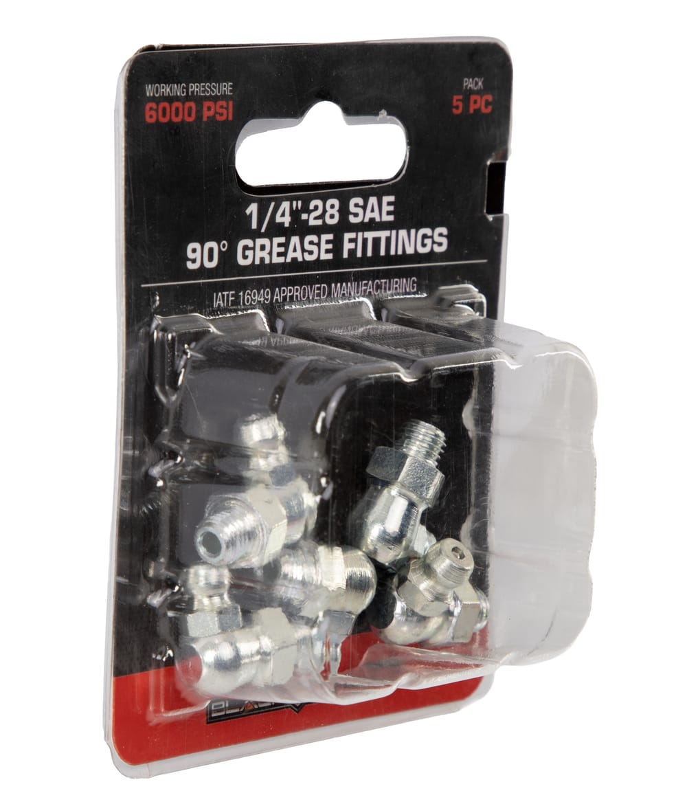 1/4″-28 SAE 90° Grease Fittings