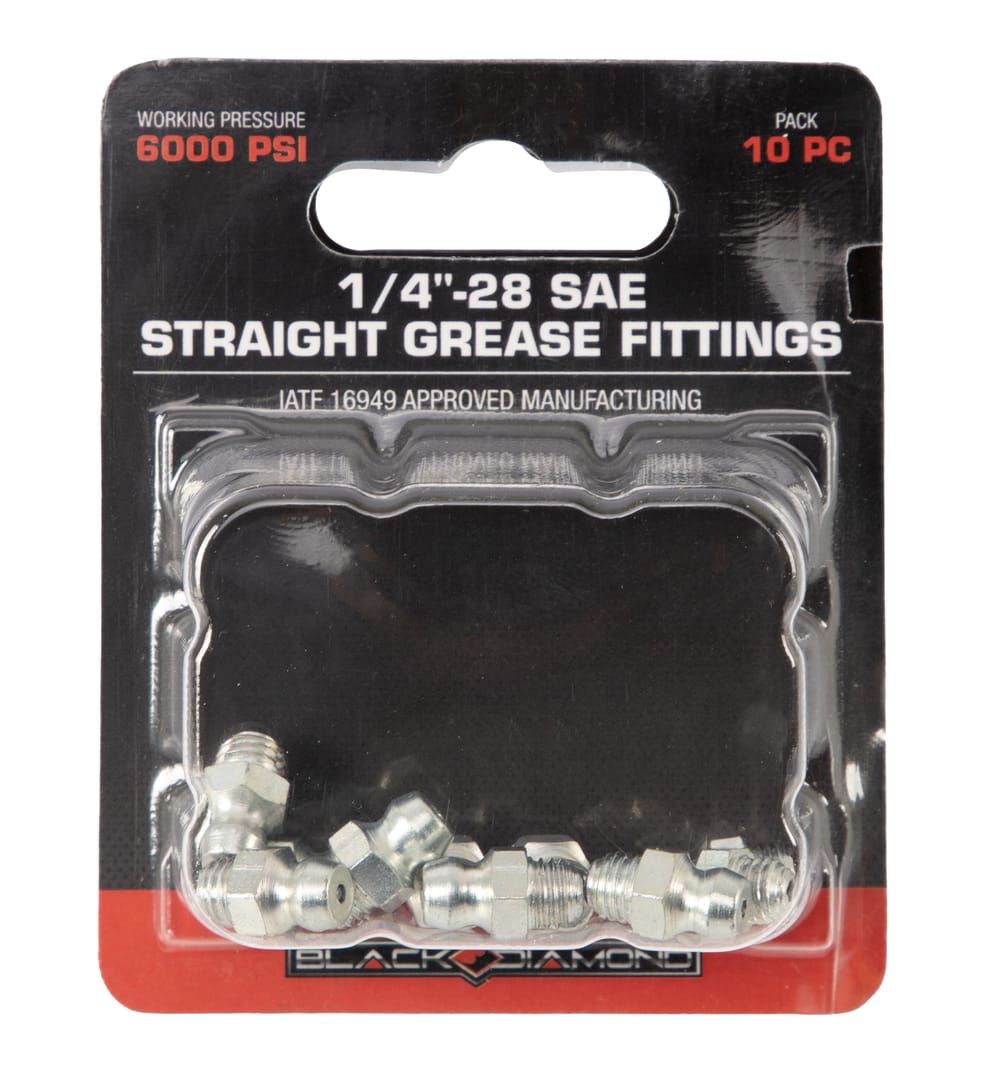 1/4″-28 SAE Straight Grease Fittings