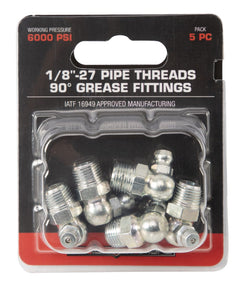 1/8″-27 Pipe Threads 90° Grease Fittings