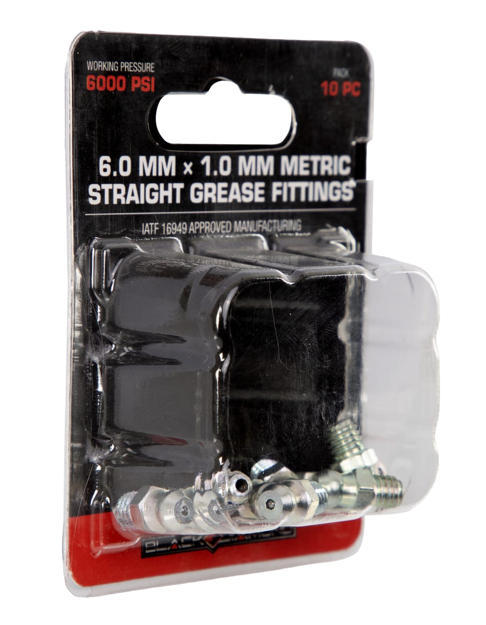 6.0 mm x 1.0 mm Metric Straight Grease Fittings