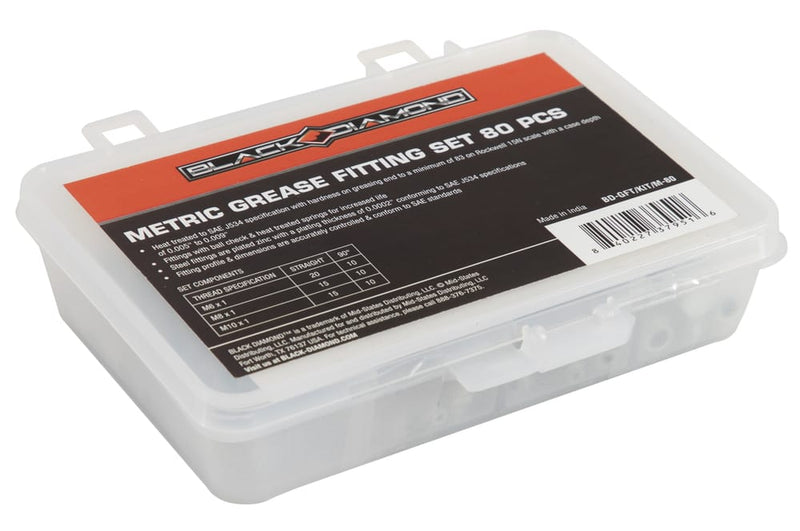 Metric Grease Fitting Set 80 PCS
