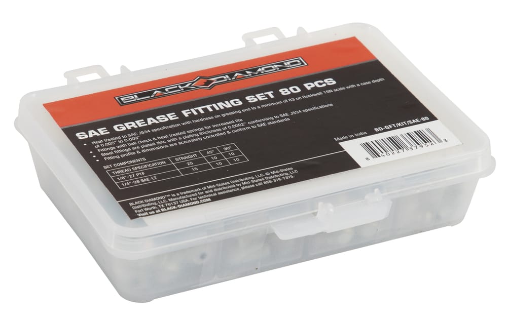 SAE Grease Fitting Set 80 PCS