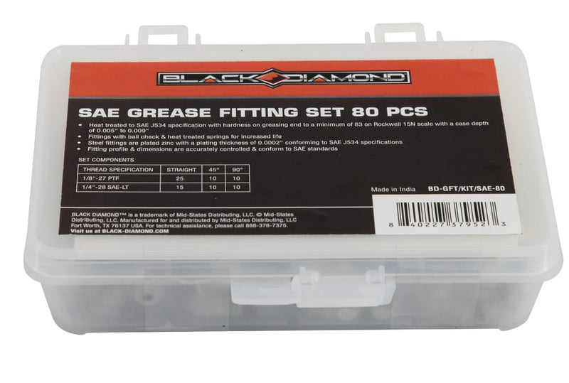 SAE Grease Fitting Set 80 PCS