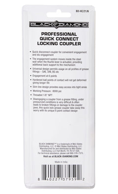Professional Quick Connect Locking Coupler