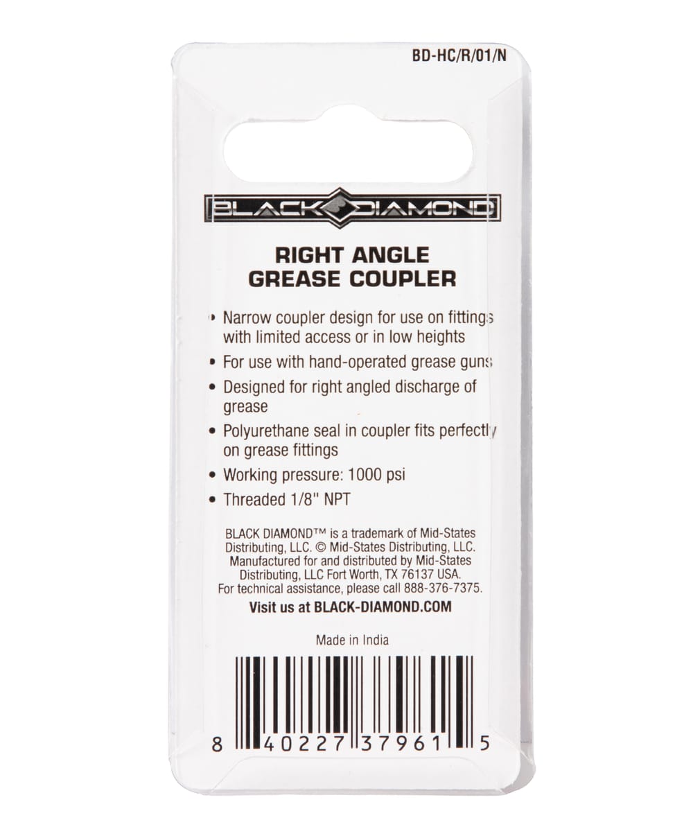 Right Angle Grease Coupler