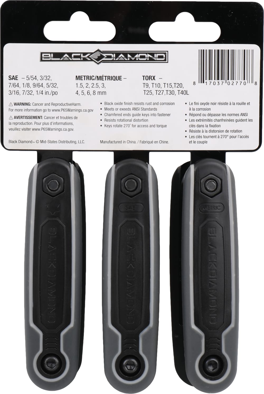 Folding Hex Key Set