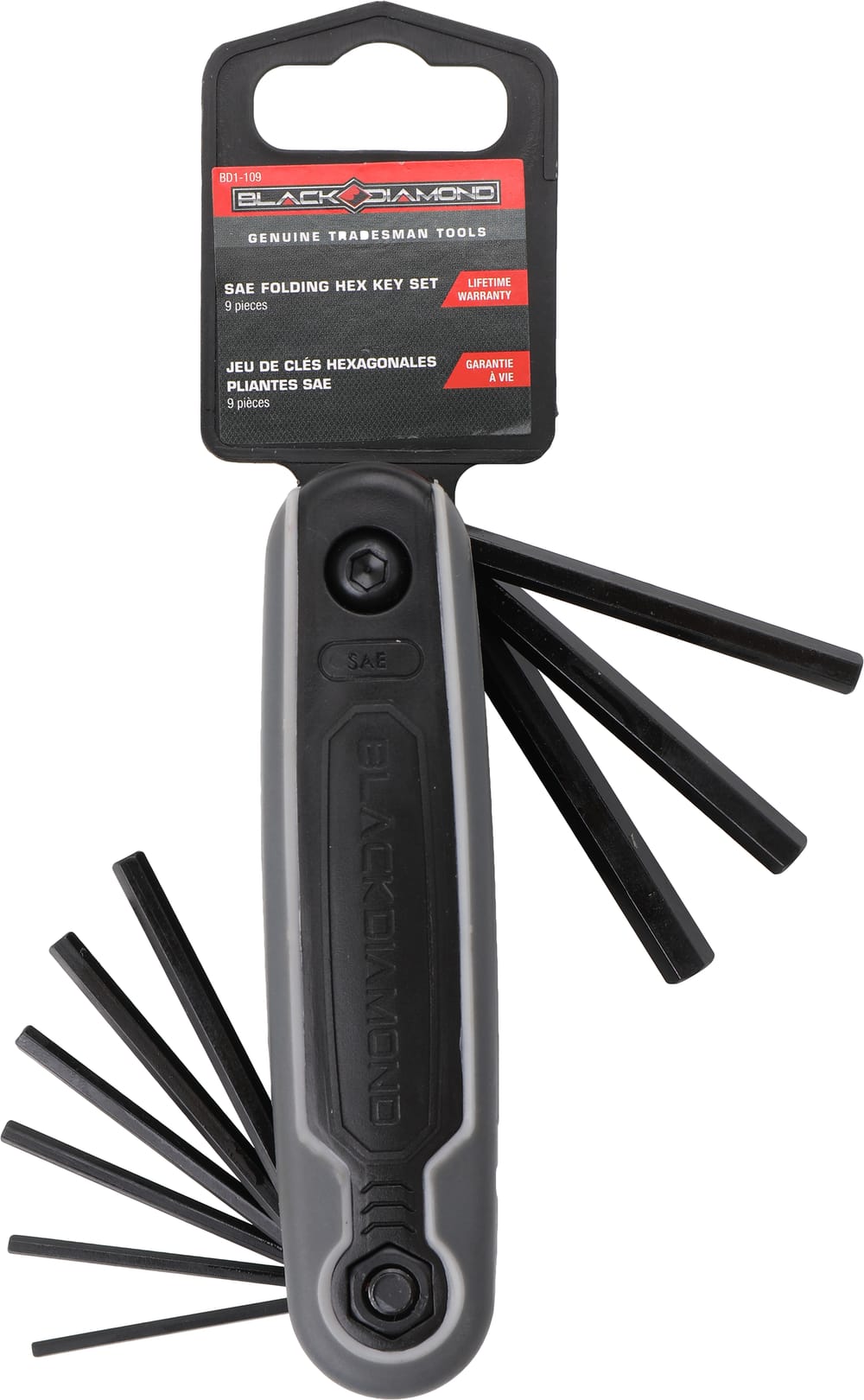 SAE Folding Hex Key Set