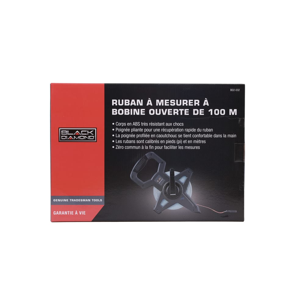 100 FT Open Reel Measuring Tape