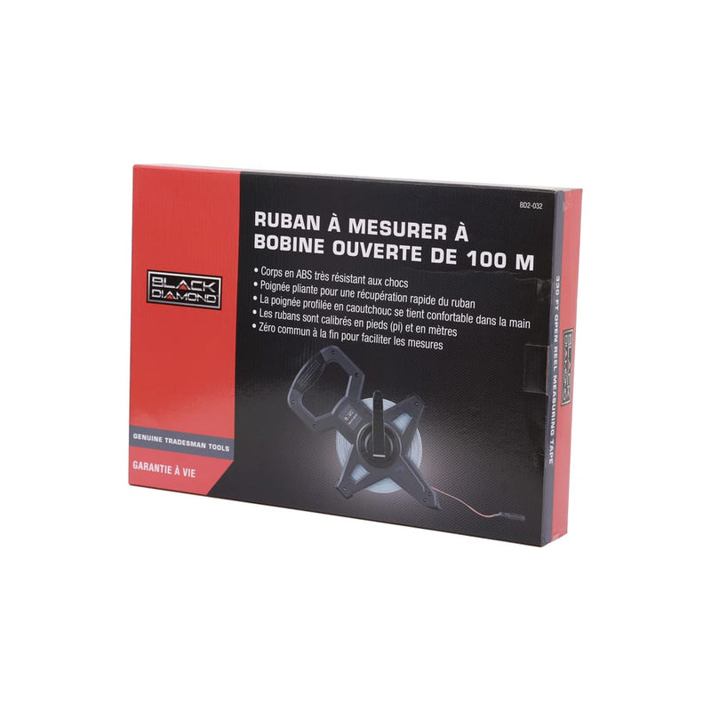 100 FT Open Reel Measuring Tape