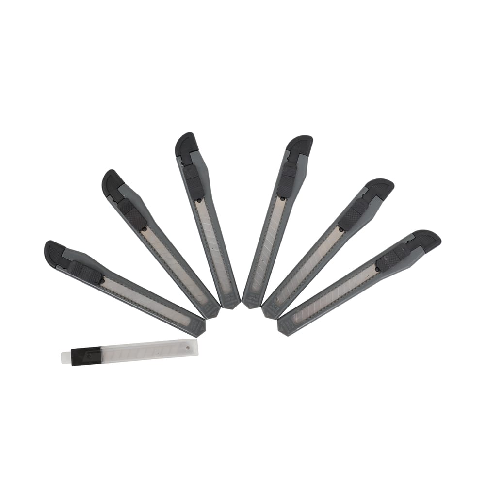 6 PK 9 mm Snap Knife 12 PT