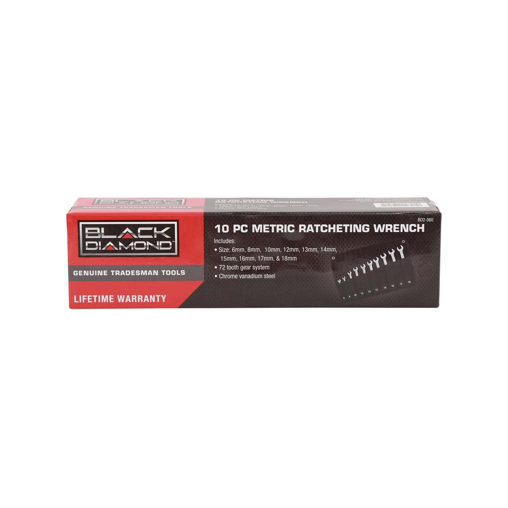 10 PC Metric Ratcheting Wrench
