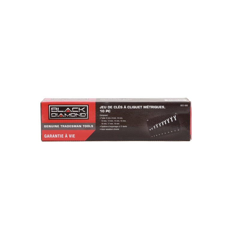 10 PC Metric Ratcheting Wrench