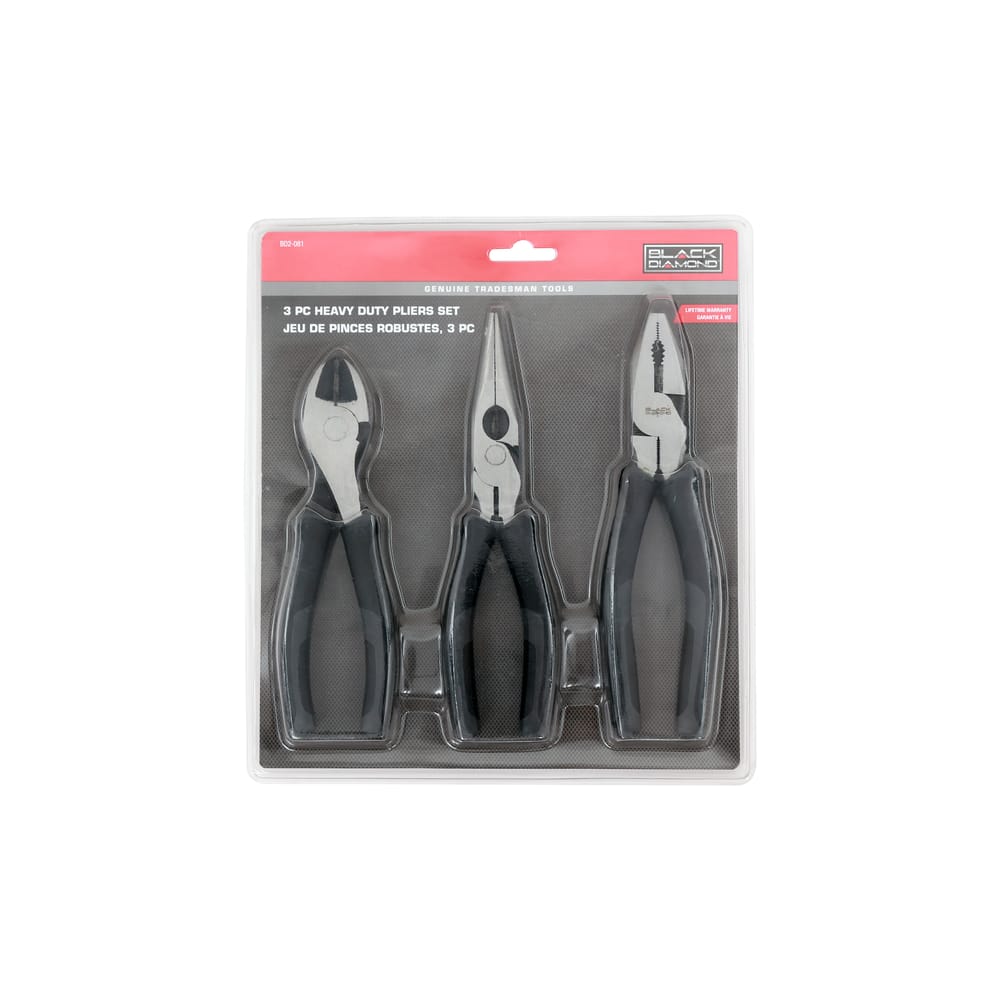 3 PC Heavy Duty Pliers Set