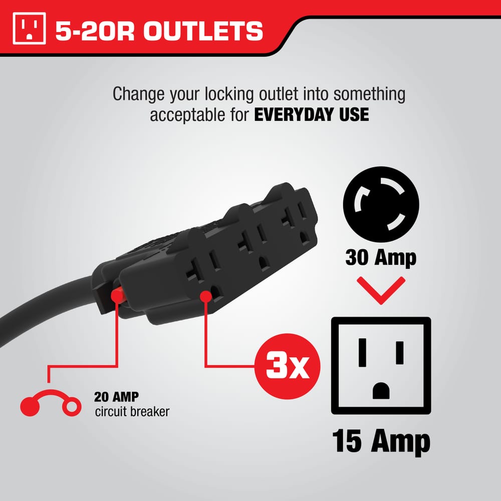25 Ft. Generator Cord