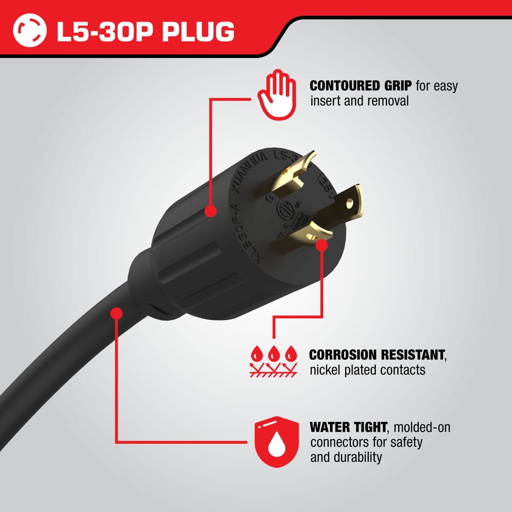 25 Ft. Generator Cord
