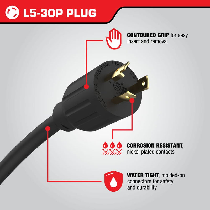 25 Ft. Generator Cord