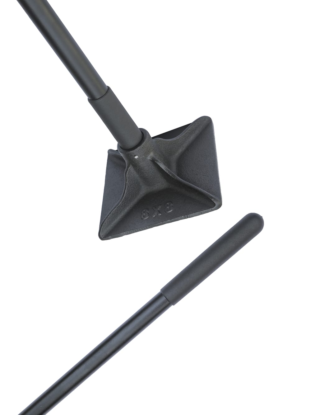 8″ x 8″ Tamper with 48″ Steel Handle