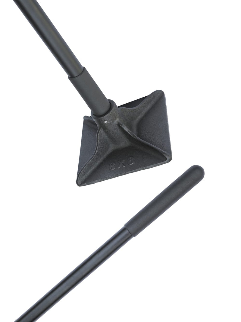 8″ x 8″ Tamper with 48″ Steel Handle