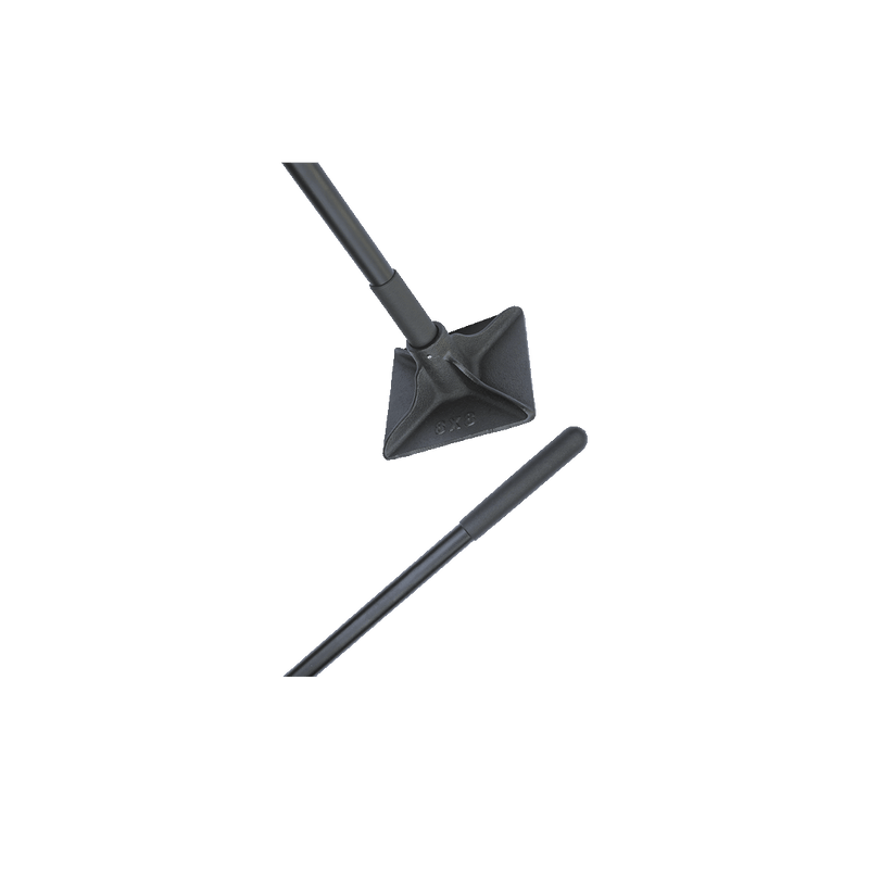 8″ x 8″ Tamper with 48″ Steel Handle
