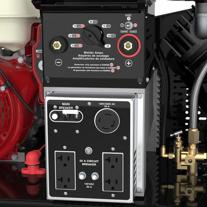 3-in-1 Air Compressor, Generator, Welder Combination