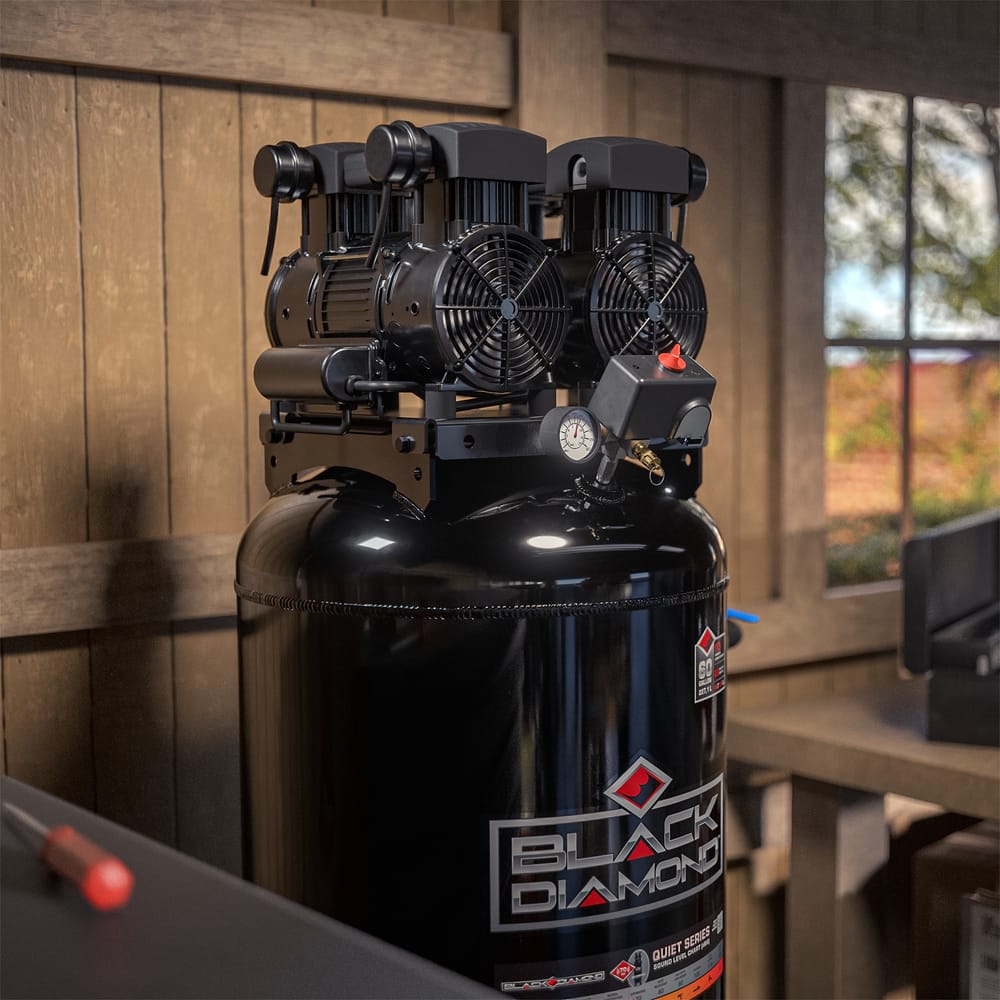 175 PSI 60-Gallon Vertical Stationary Quiet Air Compressor-7