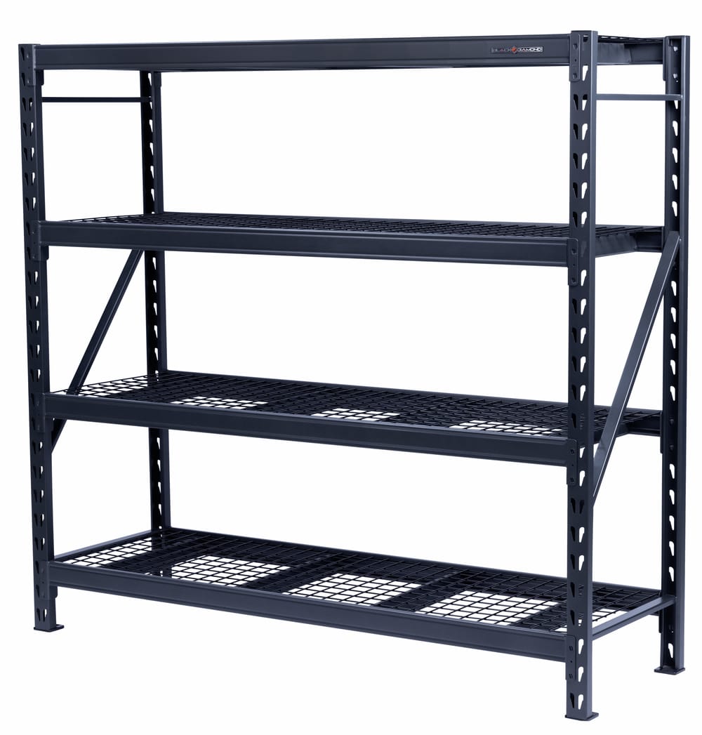 Heavy Duty Steel Shelving Unit with 4 Adjustable Shelves