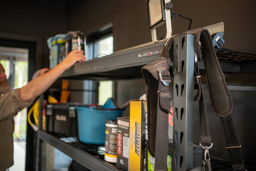 Heavy Duty Steel Shelving Unit with 4 Adjustable Shelves