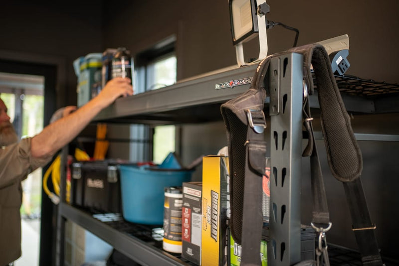 Heavy Duty Steel Shelving Unit with 4 Adjustable Shelves