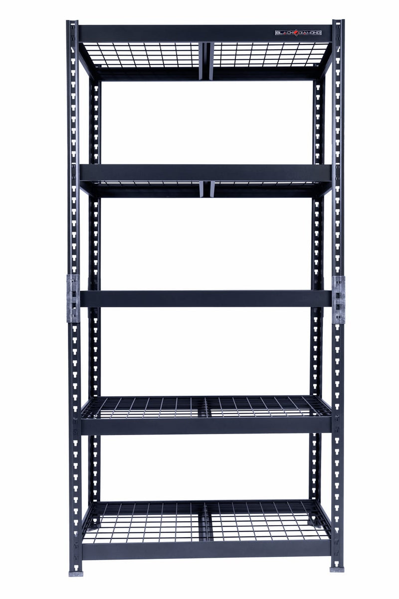 Light Duty Steel Shelving Unit with 5 Adjustable 36″ Shelves