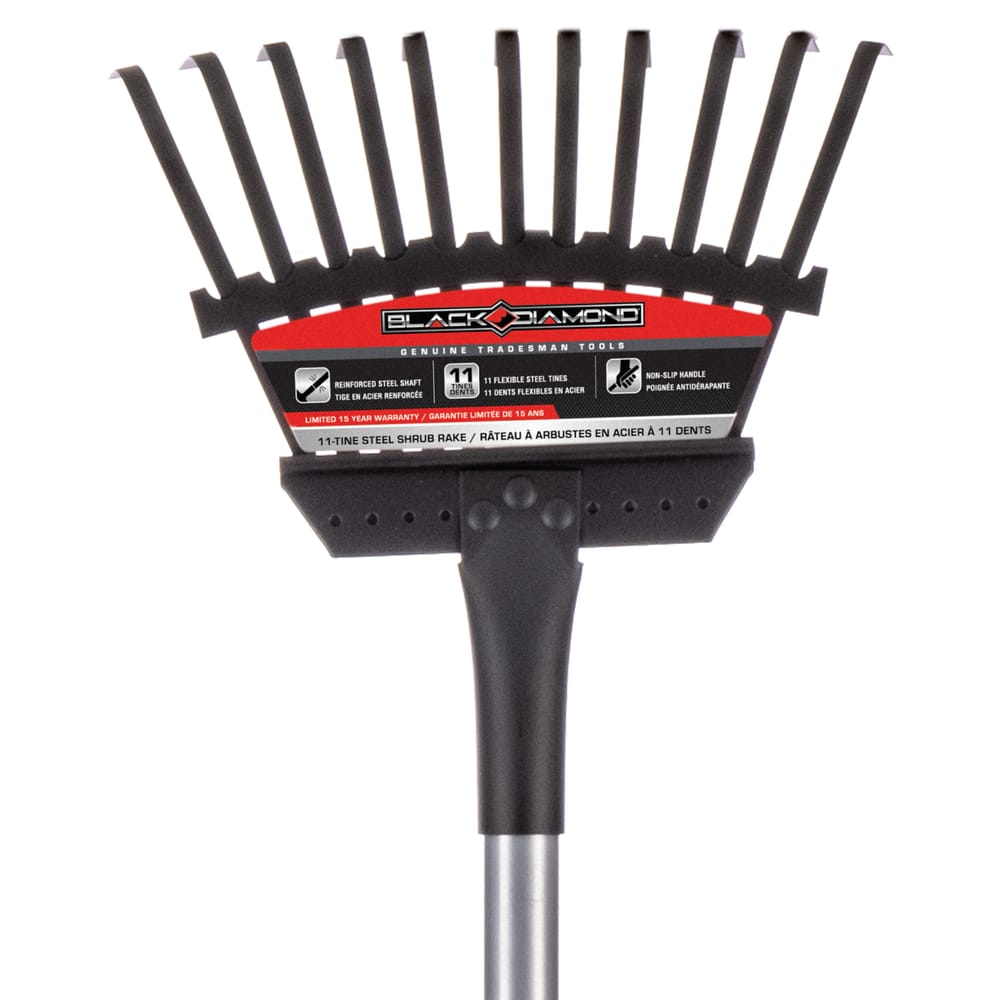 11-Tine Steel Shrub Rake
