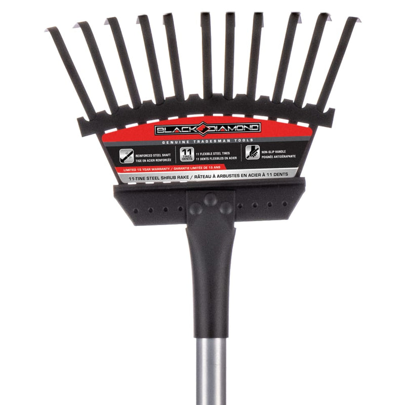 11-Tine Steel Shrub Rake