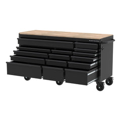 72″ Heavy Duty 15-Drawer Mobile Workbench