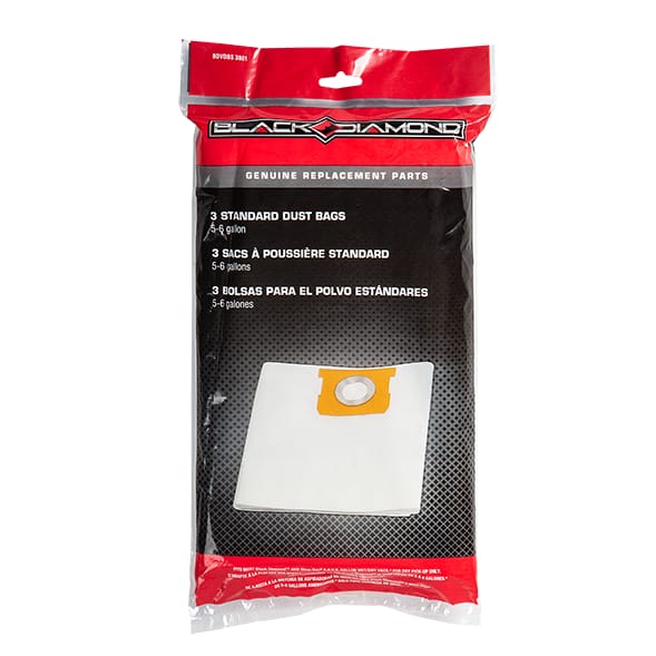 3 Standard Dust Bags - 5-6 Gallon