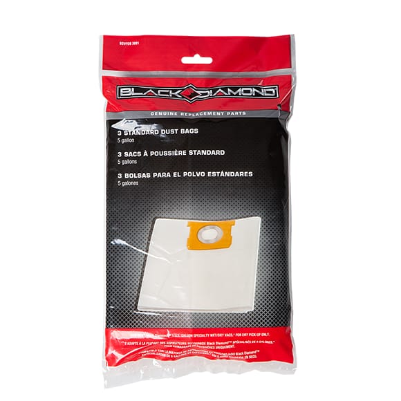 3 Standard Dust Bags - 5 Gallon