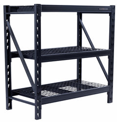 Heavy Duty Steel Shelving Unit with 3 Adjustable Shelves