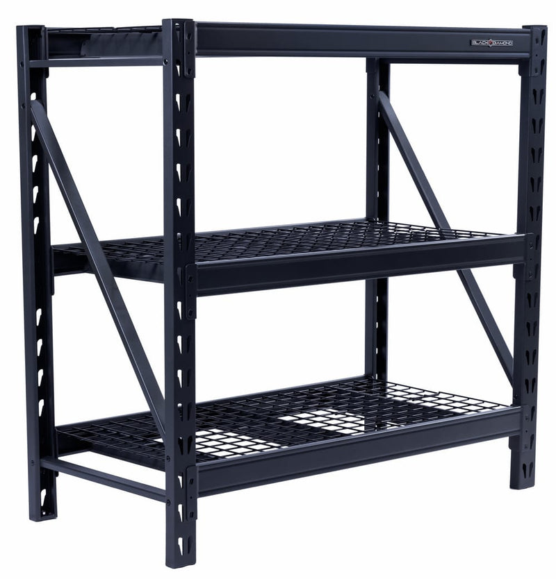Heavy Duty Steel Shelving Unit with 3 Adjustable Shelves