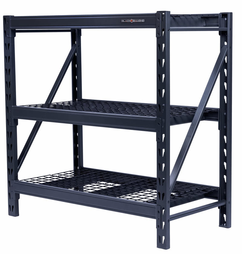 Heavy Duty Steel Shelving Unit with 3 Adjustable Shelves