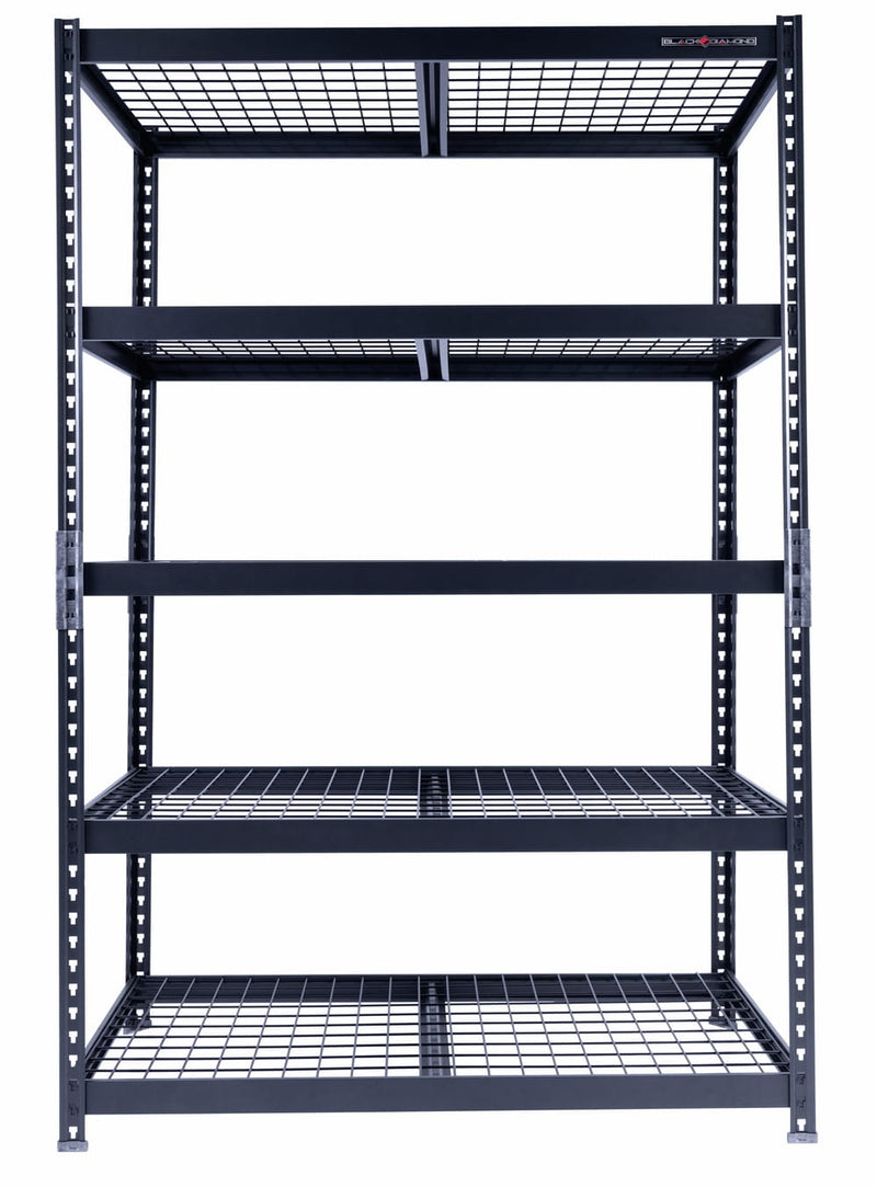 Light Duty Steel Shelving Unit with 5 Adjustable 48″ Shelves