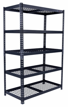 Light Duty Steel Shelving Unit with 5 Adjustable 48″ Shelves