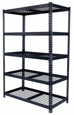 Light Duty Steel Shelving Unit with 5 Adjustable 48″ Shelves