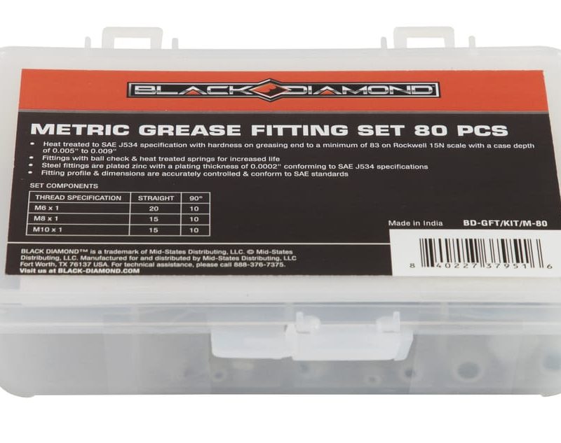 Metric Grease Fitting Set 80 PCS