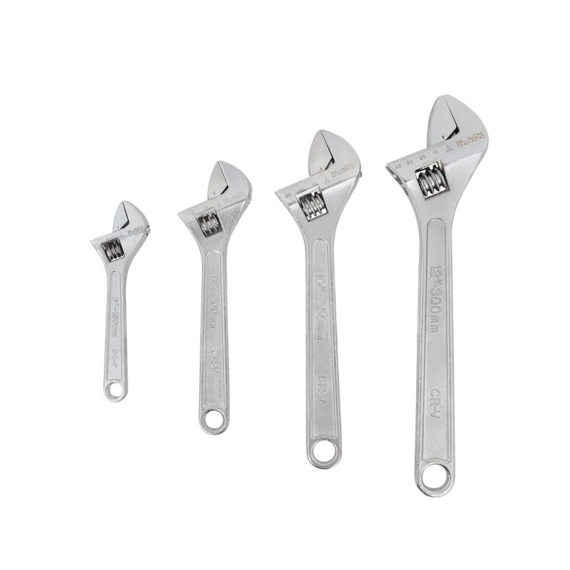 Adjustable Wrench 4 PC Set