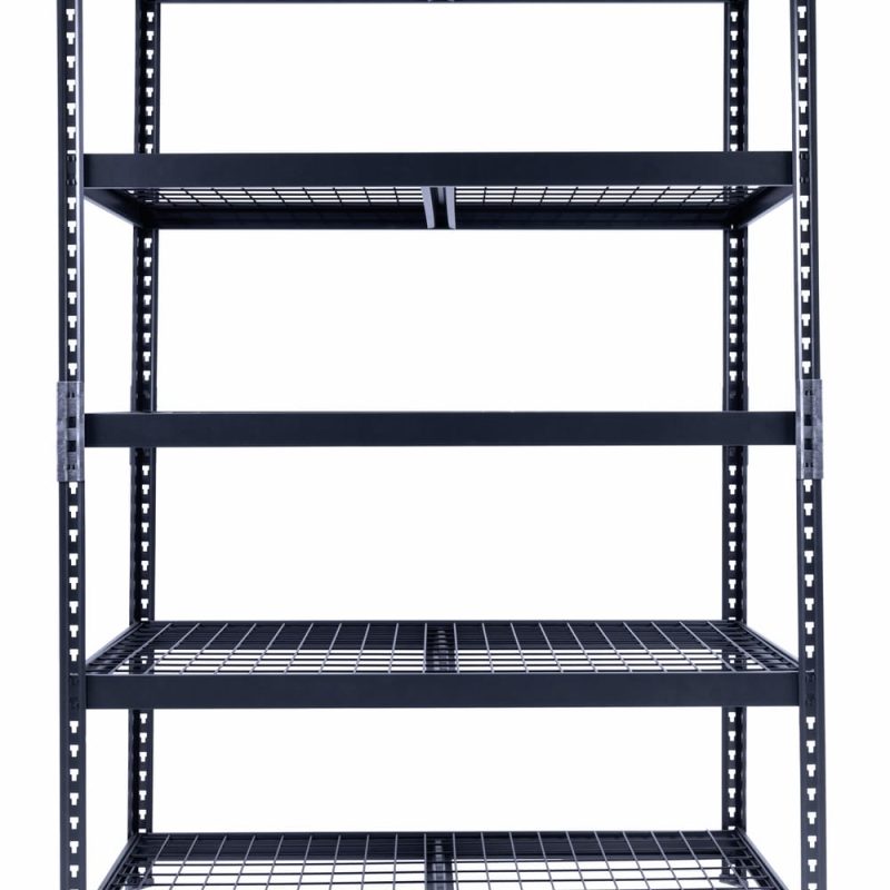 Light Duty Steel Shelving Unit with 5 Adjustable 48″ Shelves